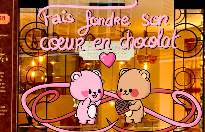 Vitrine chocolat peinture Feel artiste peintre Hyères